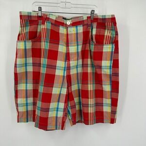 Southpole Mens Madris Plaid Shorts Size 42 Streetwear Baggy Skater Colorful